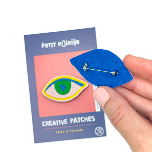 Broche Œil brodée – Ton petit talisman protecteur