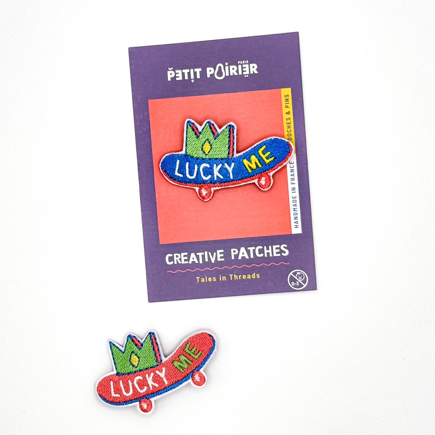 Pin’s "Lucky Me – Skateboard" — Talisman des esprits libres