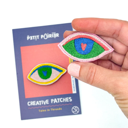 Broche Œil brodée – Ton petit talisman protecteur
